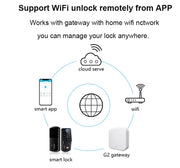 Tuya WiFi Smart Deadbolt Fingerprint Digital Keypad Keyless Entry Electronic Lock Ttlock App Control For Home Apartment Airbnb
