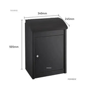 Modern Home Storage Post Box Wall Mount Package Delivery Drop Letter Mailbox Security Lockable Outdoor Matel Large Parcel Box