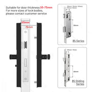 Waterproof Outdoor Fingerprint Tuay Wifi APP Digit Electronic Door Lock Password Keyless Aluminum Glass Sliding Smart Door Lock
