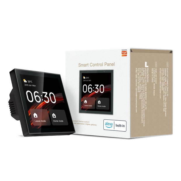 Tuya Control Panel Smart Home Control Panel Tuya Smart Panel Built-In Alexa Gateway 4 Inch Touch LCD Screen Multi-Function