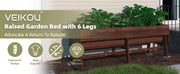 Raised Garden Bed, Outdoor Oversize Planter Box with Liner, Cedar Garden Bed with Legs for Vegetables Flower Herb,