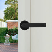 Fingerprint Door Lock Digital Electronic Lock Smart Door Handle Lock with Fingerprint, Password, IC Card, Bluetooth, Key