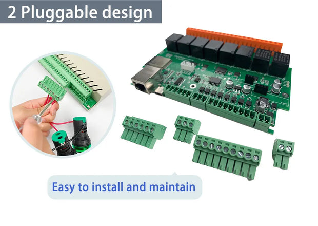 A8 ESP32 Development Relay Board Smart Home Automation Module Controller WiFi Ethernet Tasmota ESPHome Arduino DS18B20/DHT11/21